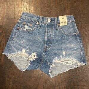 Levi's Hi Rise 501 Jean Shorts - Size 23 NWT